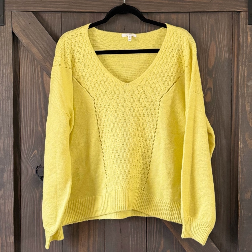 Maurices Women’s Sunny‎ Yellow V-Neck Sweater Long Sleeve Size XXL NEW/NWT - Picture 6 of 6